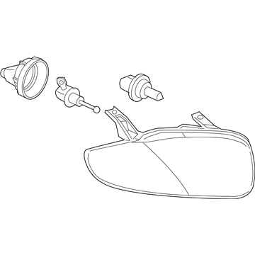 GM 22707274 Headlamp Assembly, Front Driver Side