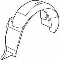 Cadillac Fender Splash Shield - 15219148 Wheelhouse Liner, Rear Driver Side