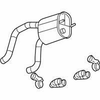 Chevrolet Corvette Muffler - 15869377 Muffler & Pipe, Driver Side