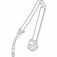 Chevrolet SSR Seat Belt - 10379985 Lap & Shoulder Belt, Front Passenger Side