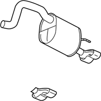 Cadillac XLR Exhaust Pipe - 10343506 Muffler & Pipe, Driver Side