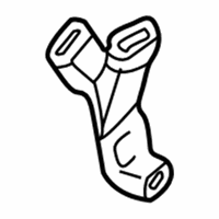 Chevrolet Impala Seat Belt - 88951250 Buckle End