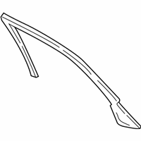 Cadillac Seville Door Moldings - 25695018 Upper Molding, Driver Side