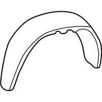 GMC Envoy Fender Splash Shield - 15122546 Wheelhouse Liner, Rear Passenger Side