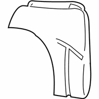 Buick Seat Cushion Pad - 12457006 Seat Back Pad, Front