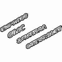 GMC C2500 Emblem - 84674406 Nameplate