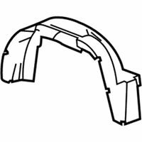 Chevrolet Colorado Fender Splash Shield - 25894547 Wheelhouse Liner, Driver Side