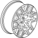 GM 84738118 Wheel, Alloy, Rear