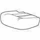 GM 22894348 Cushion Cover, Titanium, Rear