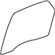 GM 10336687 Door Glass, Rear Passenger Side