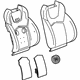 GM 22789609 Seat Back Cover, Titanium, Front