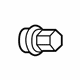 GM 9594438 Wheel Nut Cap, Black