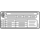 GM 42707857 Tire Info Label