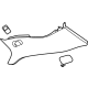 GM 42763412 Upper Quarter Trim, Jet Black