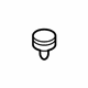 GM 11548040 Package Tray Trim Clip