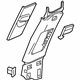 GM 84085796 Upper Center Pillar Trim, Driver Side