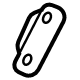 GM 23188597 Upper Center Pillar Trim Spring, Driver Side