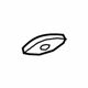 GM 23165014 Sunvisor Cover, Gray