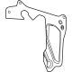 GM 84734773 Water Deflector, Front Passenger Side