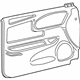 GM 10431142 Door Trim Panel, Gray, Front Driver Side
