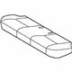 GM 19185007 Cushion Cover, Gray, Rear