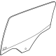 GM 85156511 Door Glass, Rear Driver Side