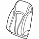 GM 84047785 Seat Back Cover, Black, Front