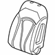 GM 23426919 Seat Back Pad, Front