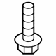 GM 19317725 Fender Liner Front Bolt