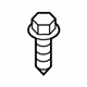 GM 19316810 Fender Bolt