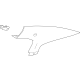 GM 42742100 Upper Quarter Trim, Driver Side
