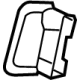 GM 84212252 Release Handle, Rear
