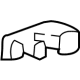 GM 23347087 Inner Hinge Pillar Bracket, Driver Side