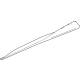 GM 85130366 Rocker Molding, Driver Side, Carbon
