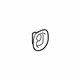 GM 84580850 Tie Down Hook Plate, Titanium