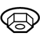 GM 11548144 Transmission Mount Nut