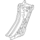 GM 23428965 Lock Pillar, Rear Driver Side