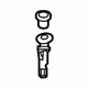 GM 23117505 Headrest Guide, Front