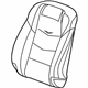 GM 23496614 Seat Back Cover, Black, Front