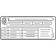 GM 42754355 Tire Info Label