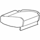 GM 22761089 Cushion Cover, Titanium, Rear