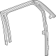 GM 42763269 Run Channel, Rear Driver Side