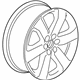 GM 84640409 Wheel, Alloy, Rear