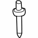 GM 19260225 Upper Molding Rivet, Front