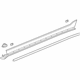 GM 84679046 Rocker Molding, Black, Driver Side