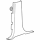 GM 84449128 Lower Center Pillar Trim, Black, Inner Passenger Side