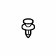 GM 9130754 Bumper Cover Rivet