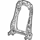 GM 84107590 Seat Back Frame, Front