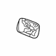 GM 84076168 Pull Strap Bezel, Jet Black