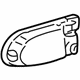 GM 10322201 Handle, Outside, Black, Front Driver Side